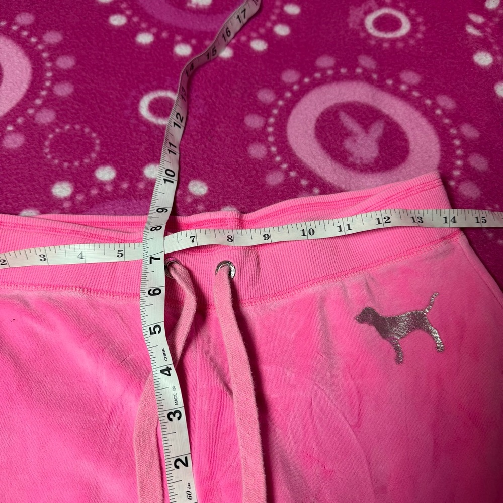 Victoria’s Secret PINK Velour Matching Tracksuit Set Bright Pink - Picture 6 of 11